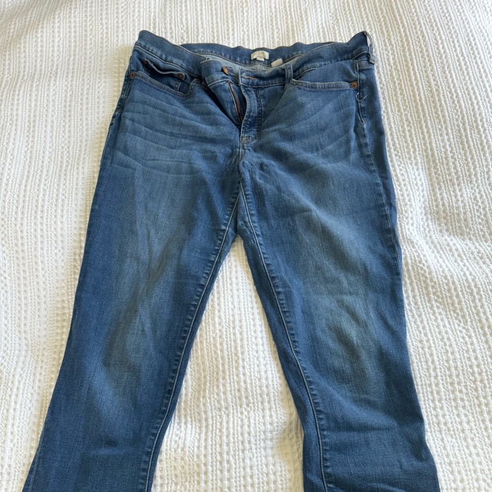 Jcrew jeans stretch 33 perfect worn in color